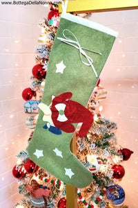 Befana Stocking with Stars - Made in Italy