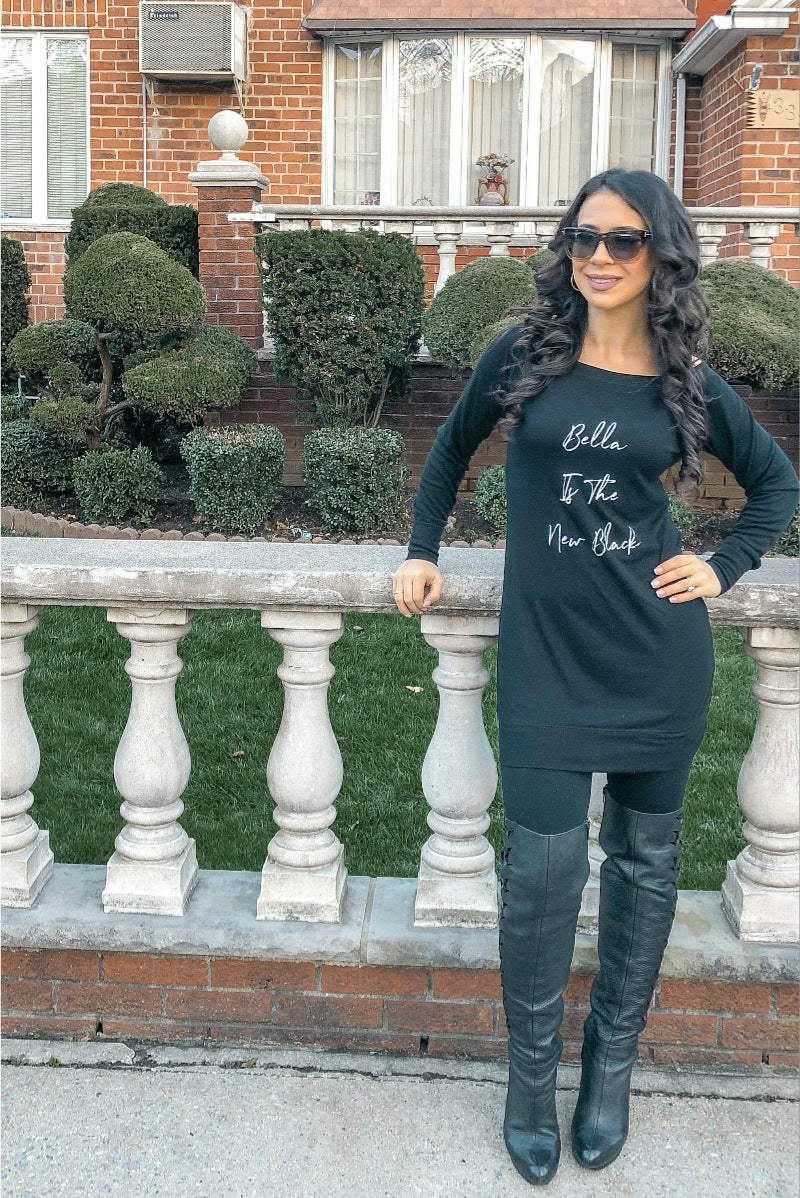 Bella is the New Black Sweater Dress