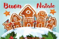 Buon Natale Ginger Bread Door Mat - Made in Italy