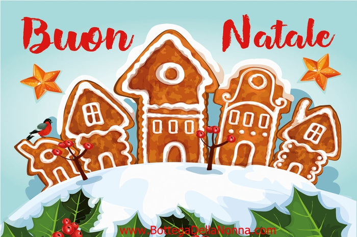 Buon Natale Ginger Bread Door Mat - Made in Italy