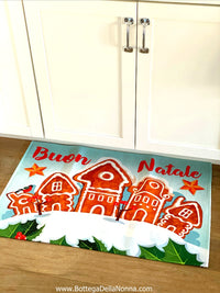 Buon Natale Ginger Bread Door Mat - Made in Italy