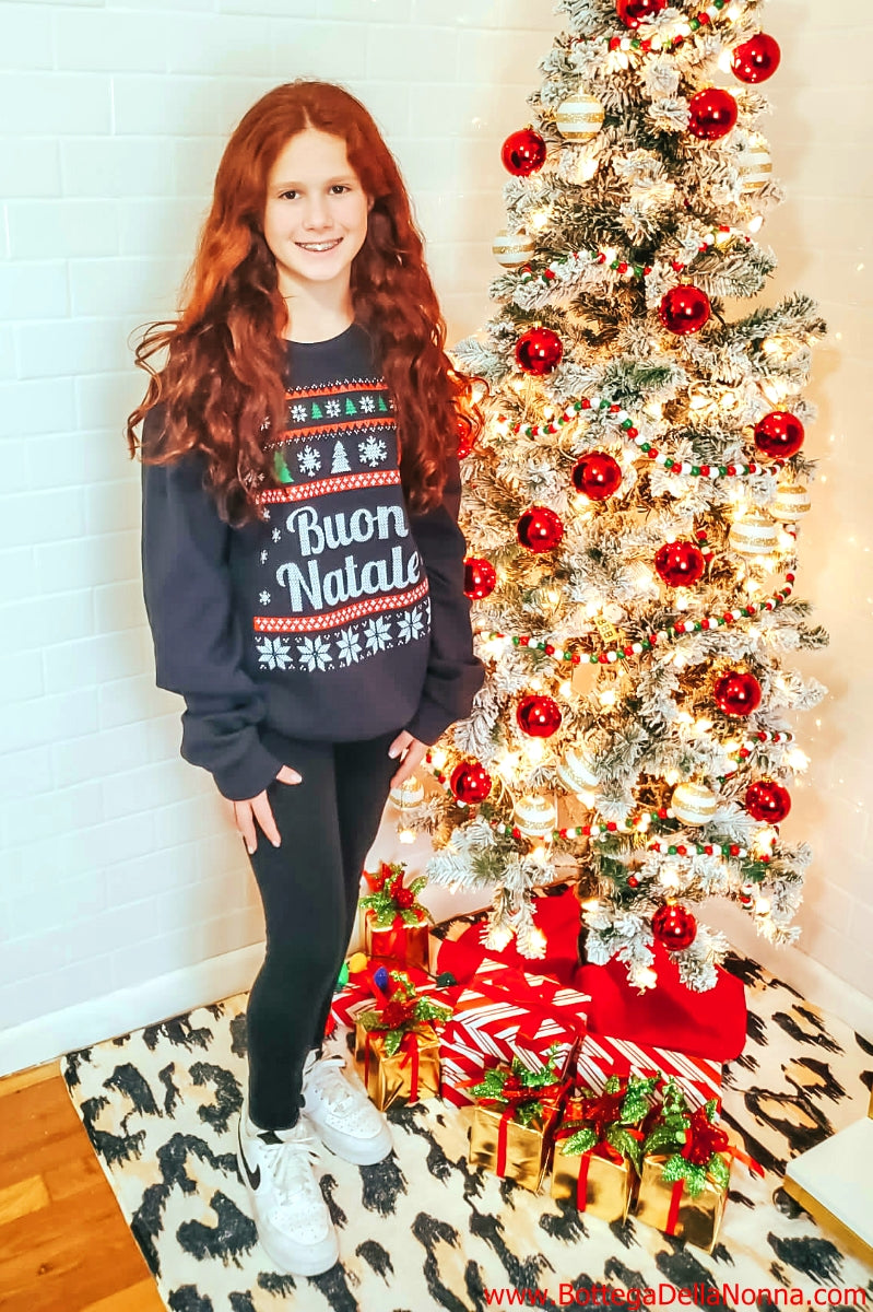 The Buon Natale Ugly Christmas Sweatshirt - Kids - Youth