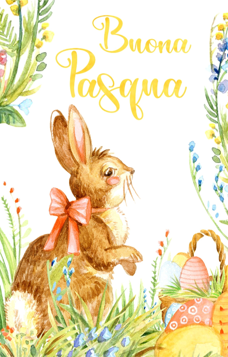 The Buona Pasqua Bunny - Dish Towel - Made in Italy