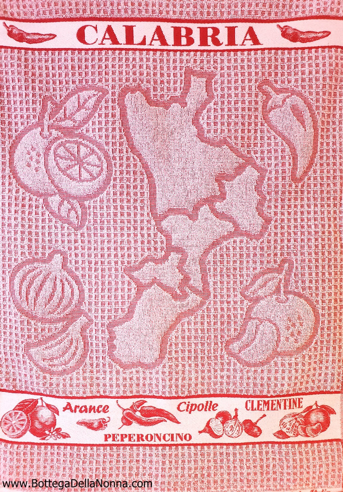 The Calabria Terry Cloth Dish Towel - Made in Italy
