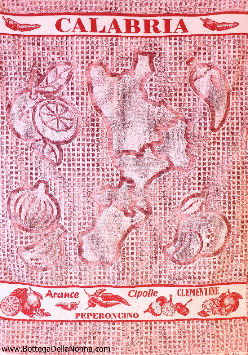 The Calabria Terry Cloth Dish Towel - Made in Italy