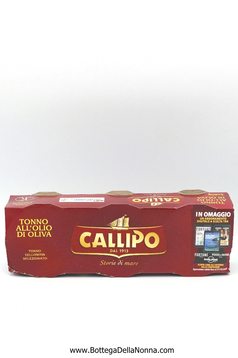 Callipo Tuna in Olive Oil - 3 x 80Gr