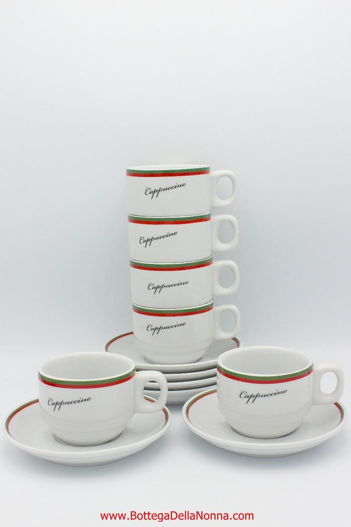 La Dolce Vita Cappuccino Cups - Set of 6