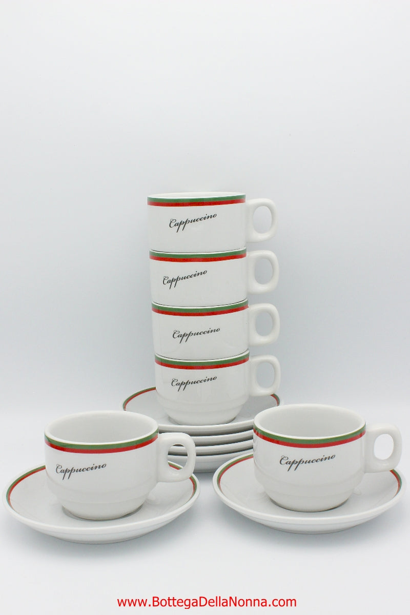 La Dolce Vita Cappuccino Cups - Set of 6