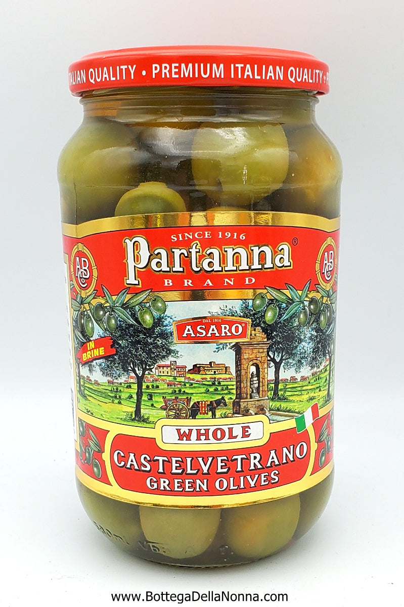 Castelvetrano Green Olives from Sicily - Whole - Partanna