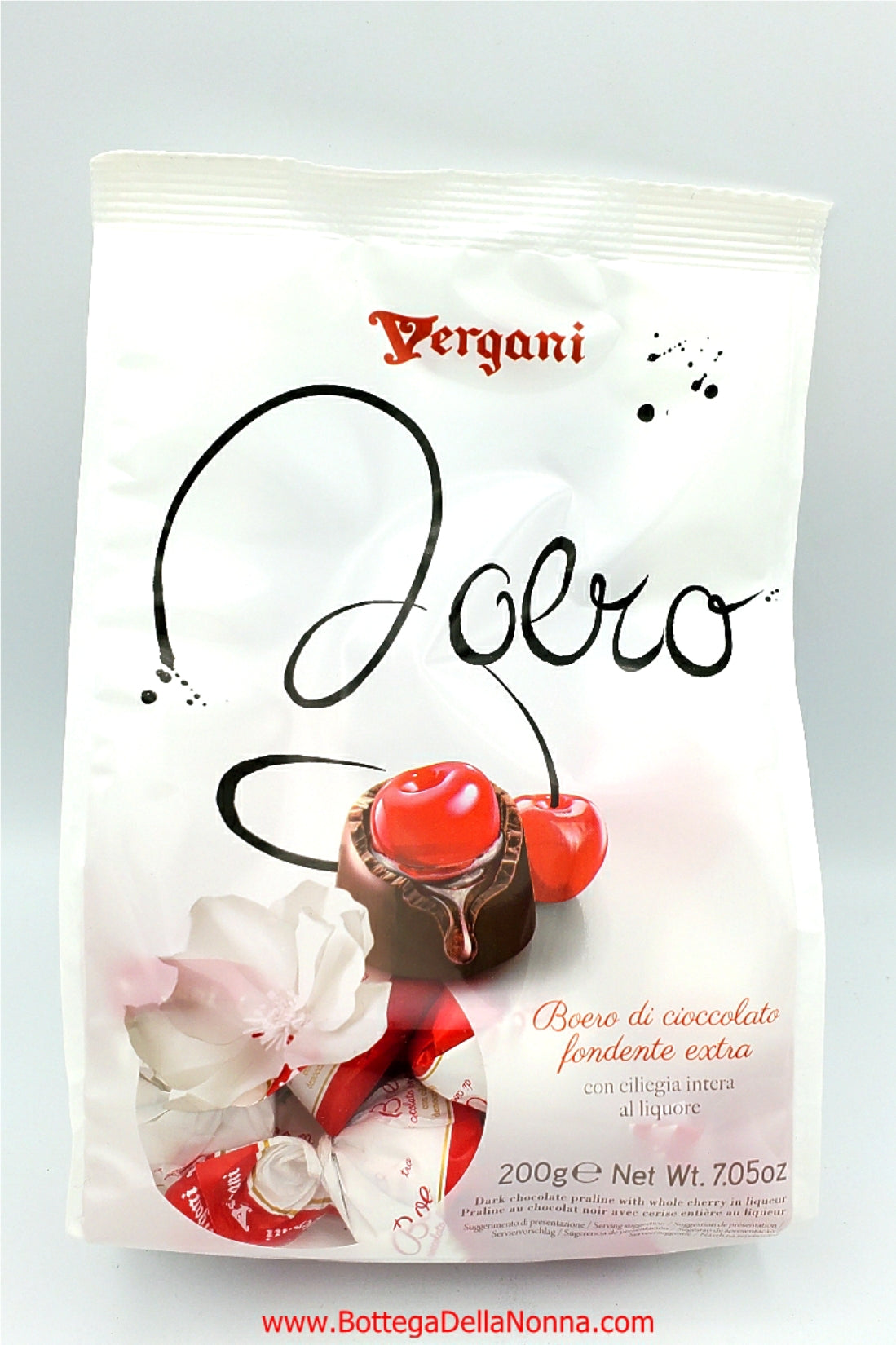 Chocolate Pralines (Boero) Filled with  Cherry and  Liqueur