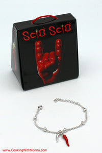 The Capri Cornicello Bracelet - White Gold