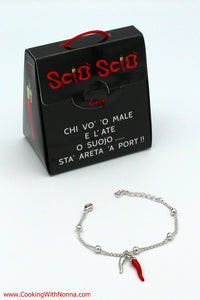 The Capri Cornicello Bracelet - White Gold