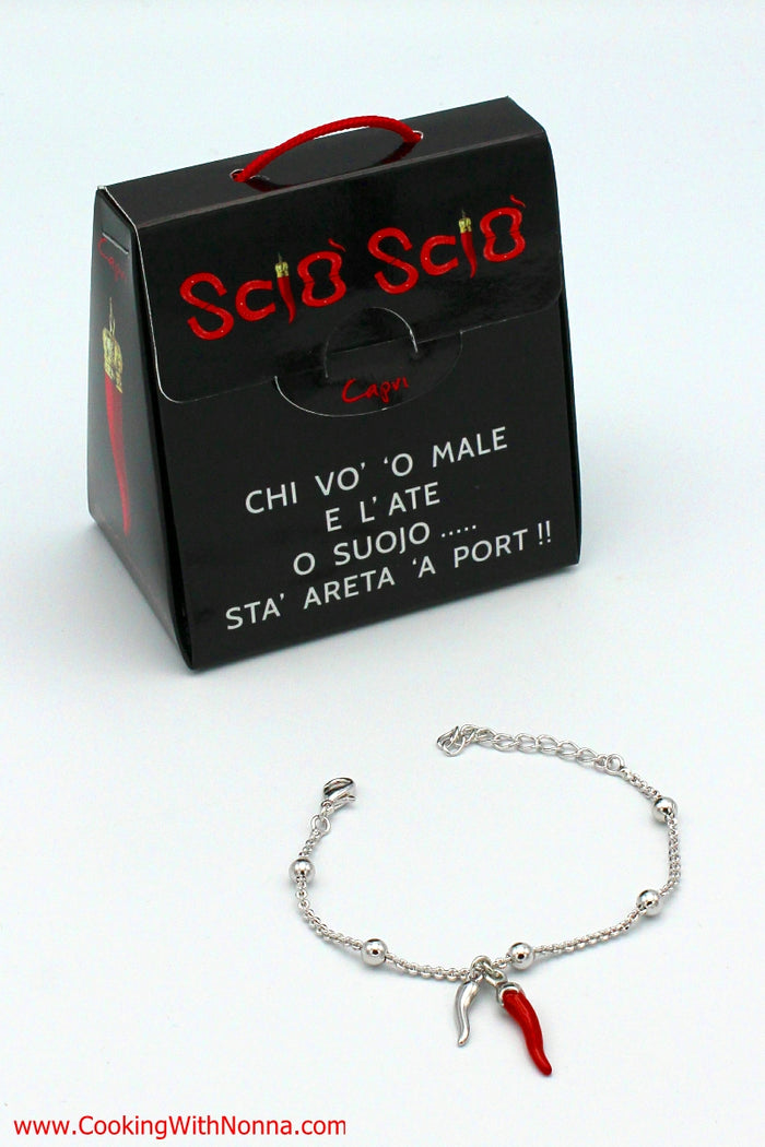 The Capri Cornicello Bracelet - White Gold