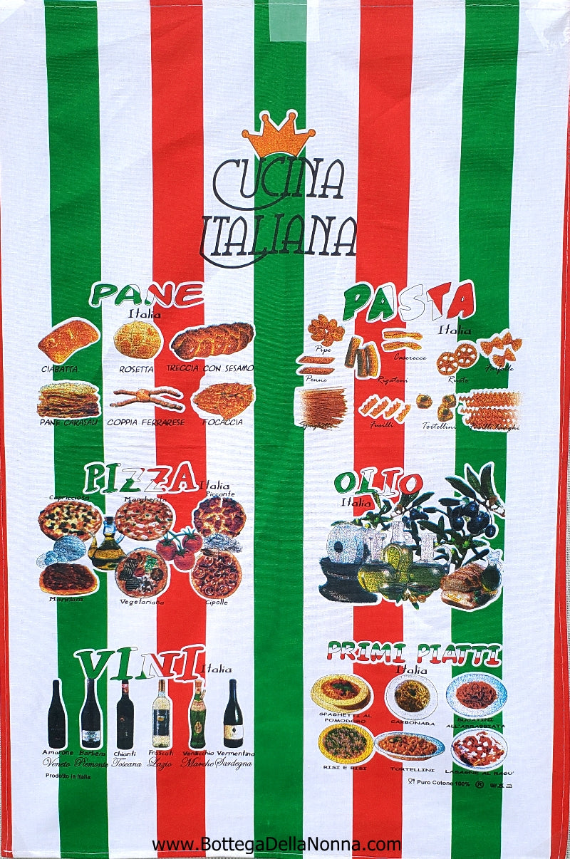 Cucina Italiana - Dish Towel - Made in Italy