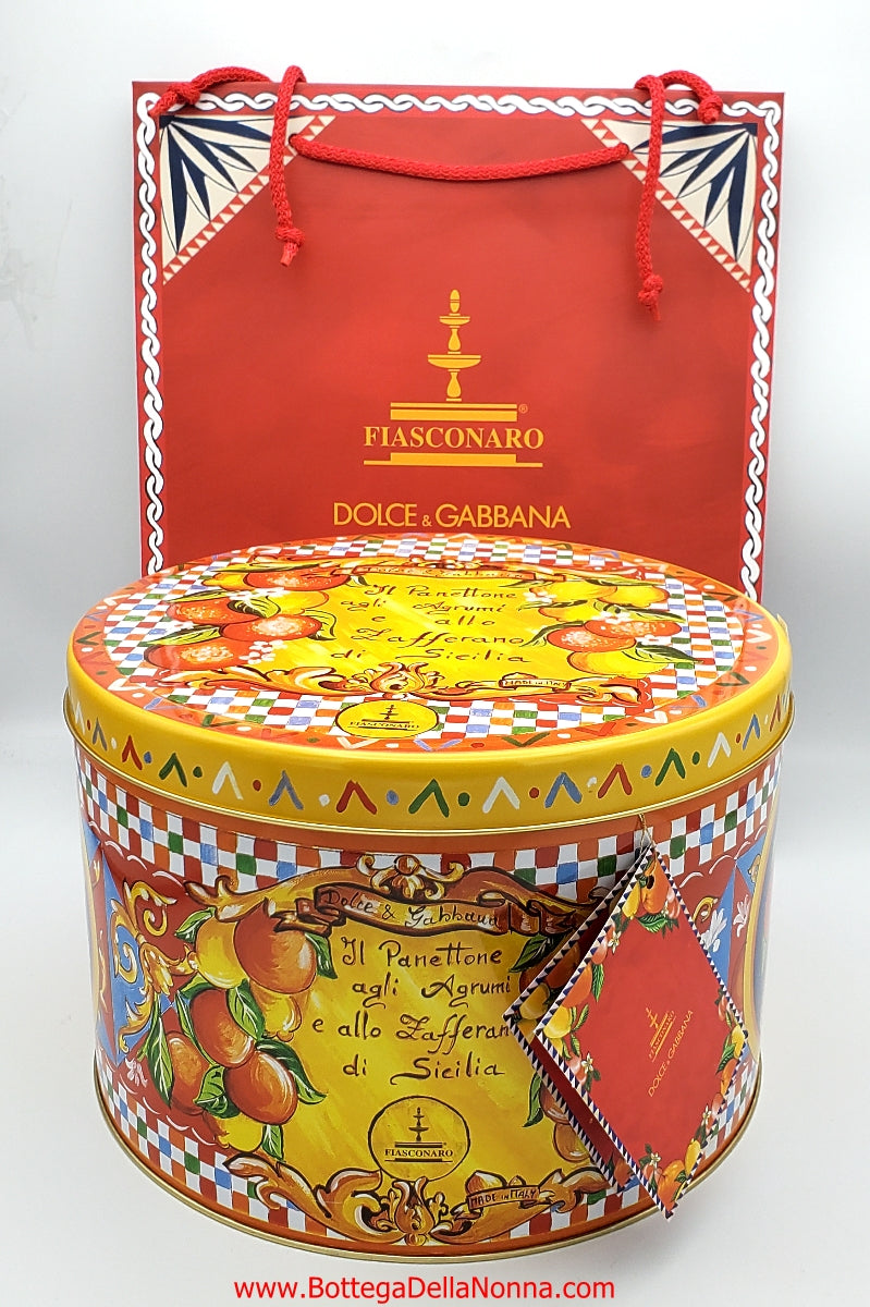Dolce & Gabbana Panettone con Agrumi di Sicilia by Fiasconaro - 2.2 Lbs
