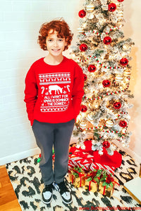The Dominick the Donkey Ugly Christmas Sweatshirt - Kids - Youth