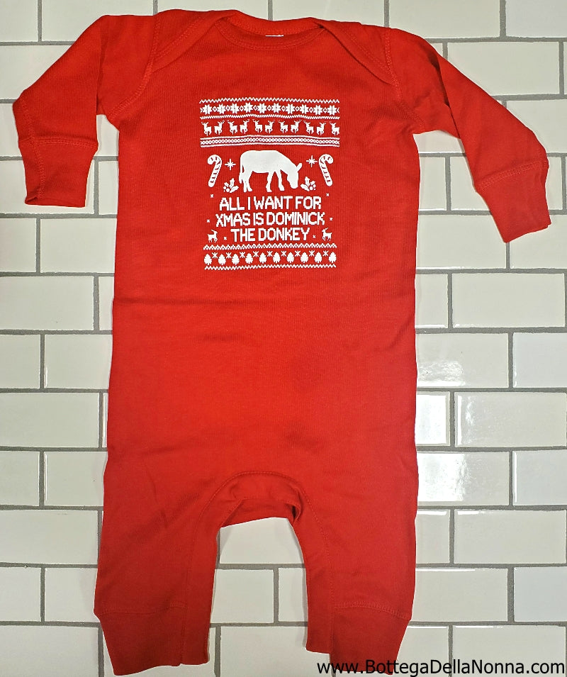 The Dominick the Donkey Ugly Christmas Onesie