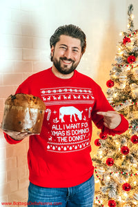 The Dominick the Donkey Ugly Christmas Sweatshirt - Unisex