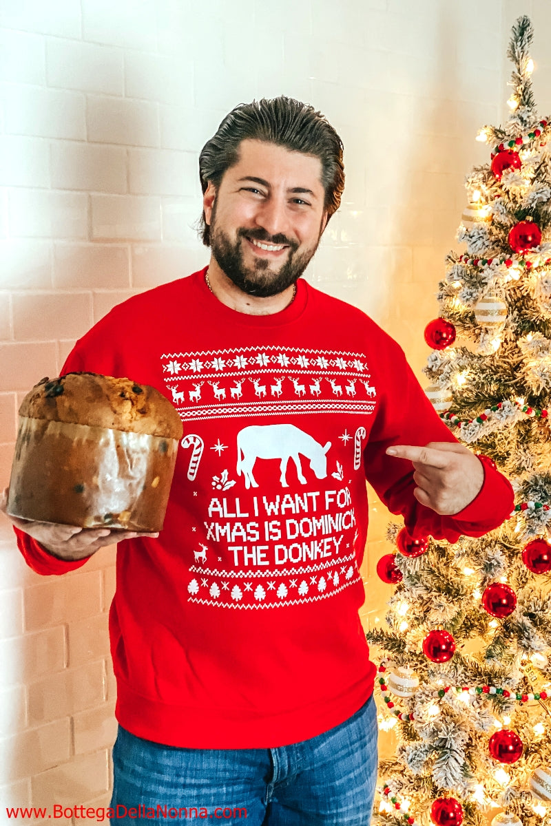 The Dominick the Donkey Ugly Christmas Sweatshirt - Men