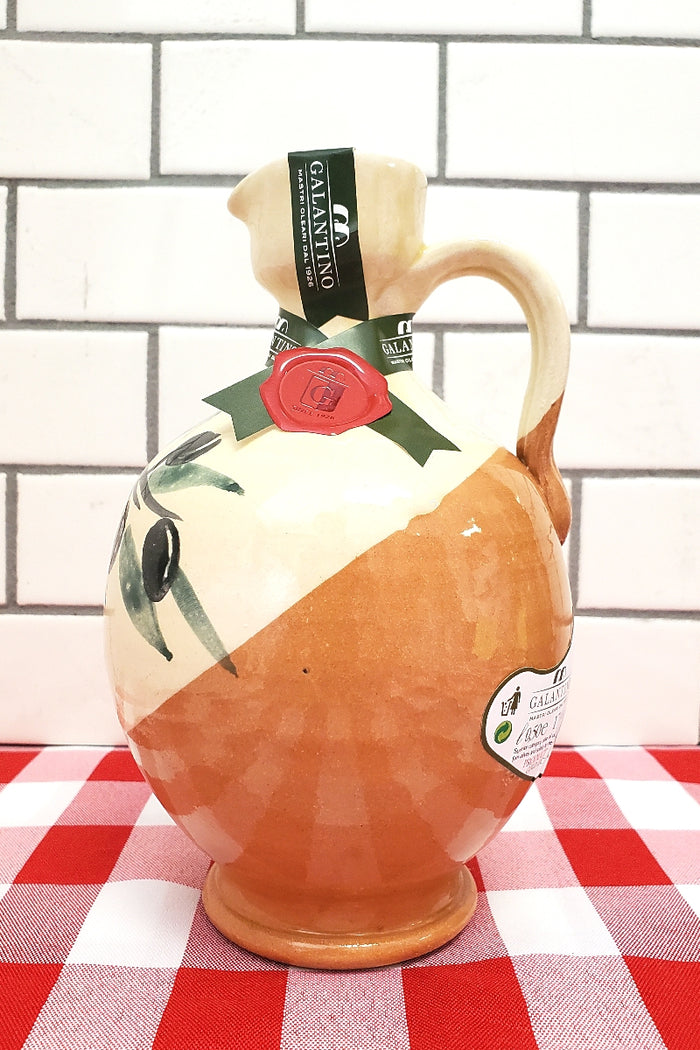 Terra - Extra Virgin Olive Oil from Puglia in Ceramic Jug by Frantoio Galantino