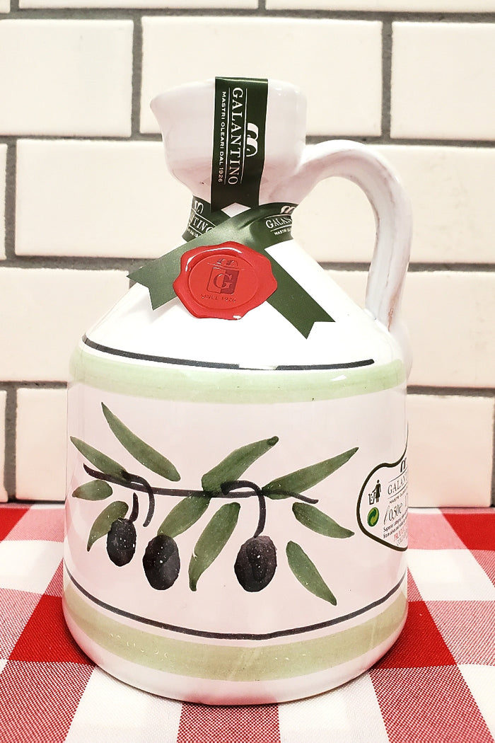 Trullo - Extra Virgin Olive Oil from Puglia in  Ceramic Jug by Frantoio Galantino