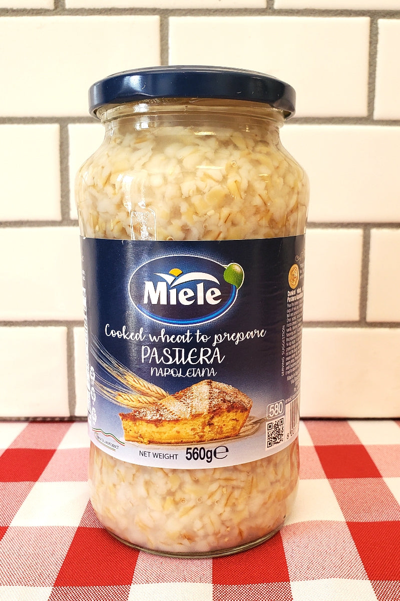 Grano Cotto by Miele - Cooked Wheat for Pastiera Napoletana - Glass Jar