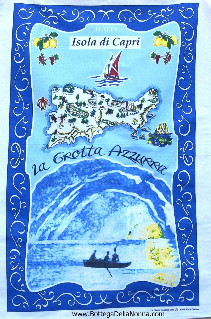 Grotta Azzurra - Dish Towel - Made in Italy