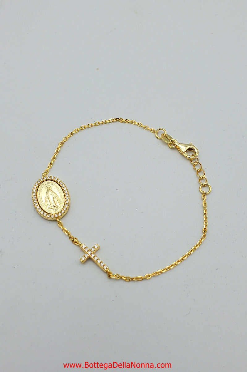 The Holy Madonna Bracelet - Yellow  Gold