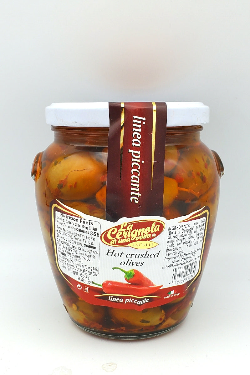 Hot Crushed  Olives from Puglia