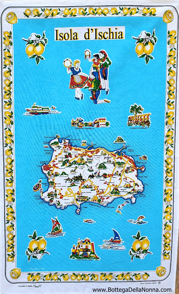 Isola d'Ischia - Dish Towel - Made in Italy