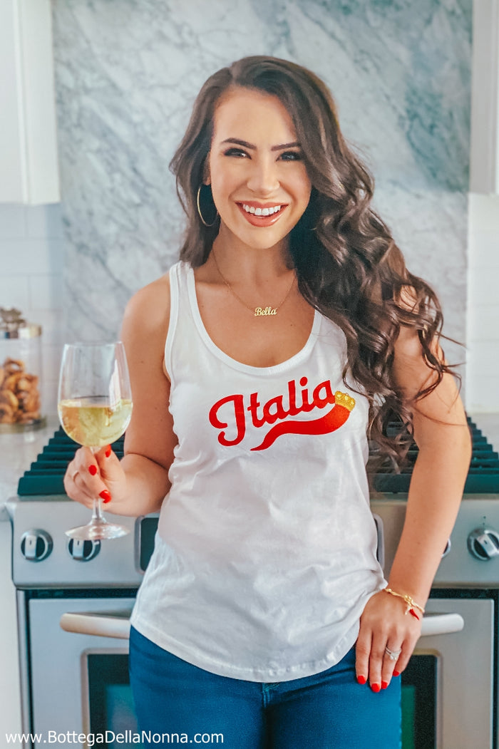 Italia Cornicello Tank - White