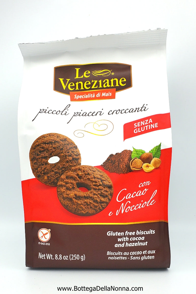 Hazelnut  and Cocoa Cookies - Gluten Free - Le Veneziane