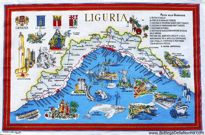 Liguria - Dish Towel - Made in Italy
