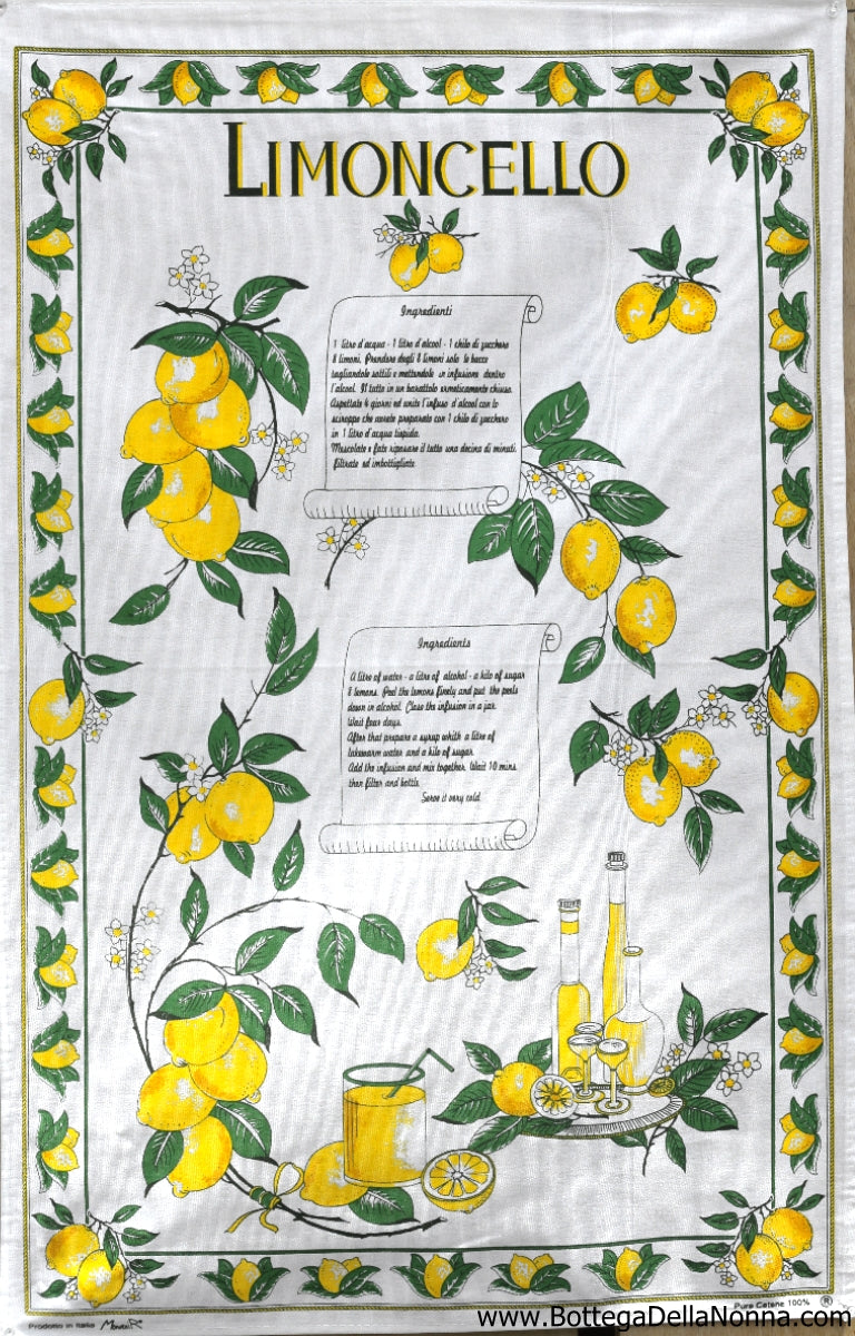 Limoncello Positano - Dish Towel - Made in Italy