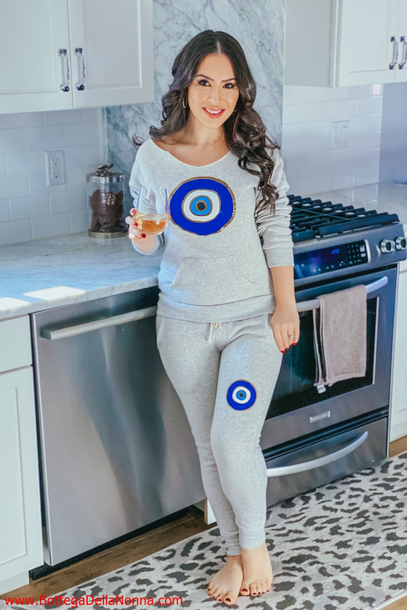 The Malocchio Envy Tracksuit - Light Grey