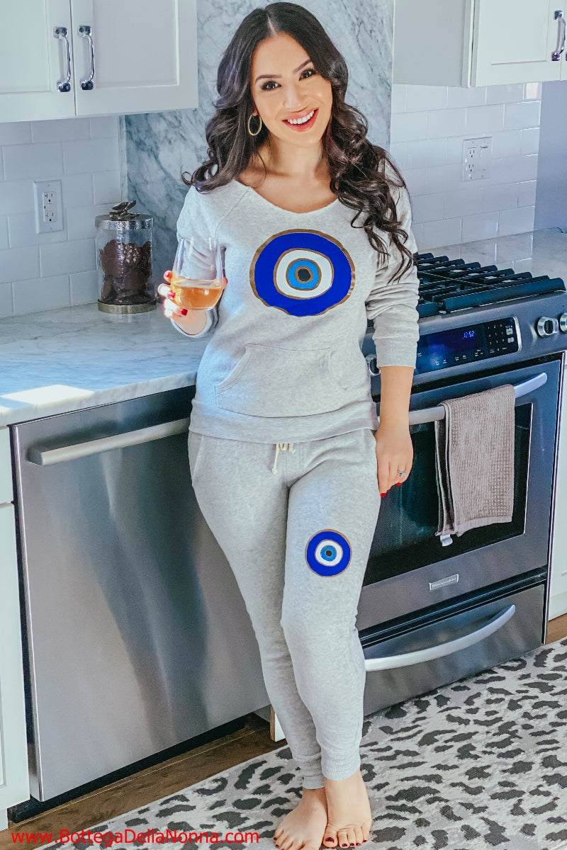 The Malocchio Envy Tracksuit - Light Grey