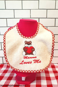 Mamma Loves Me - Bib - Newborn