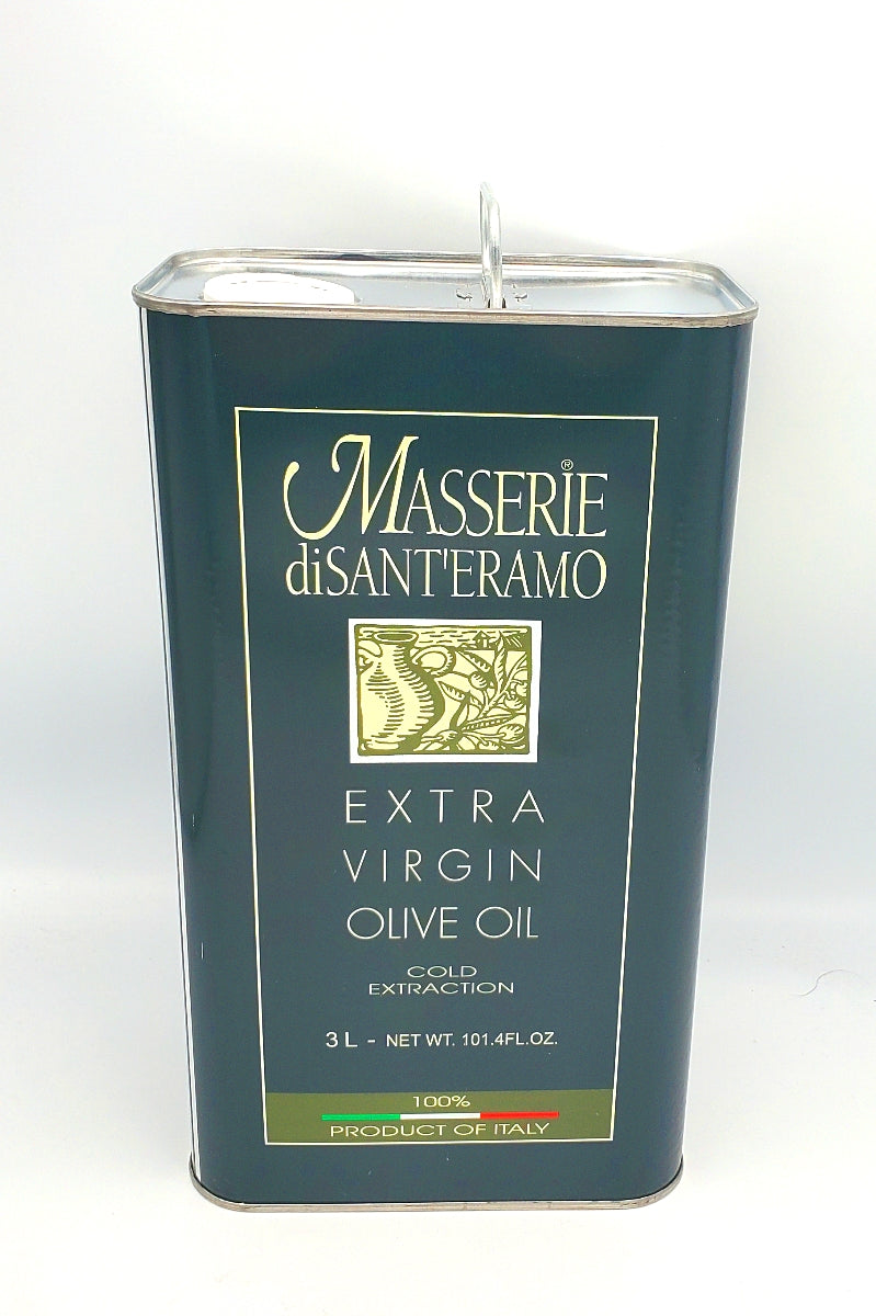Masserie Santeramo Extra Virgin Olive Oil from Puglia  - 3 Liter -100% Italian Olives
