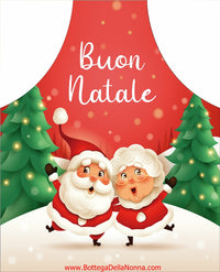 Buon Natale Mr. & Mrs. Claus Apron - Made in Italy