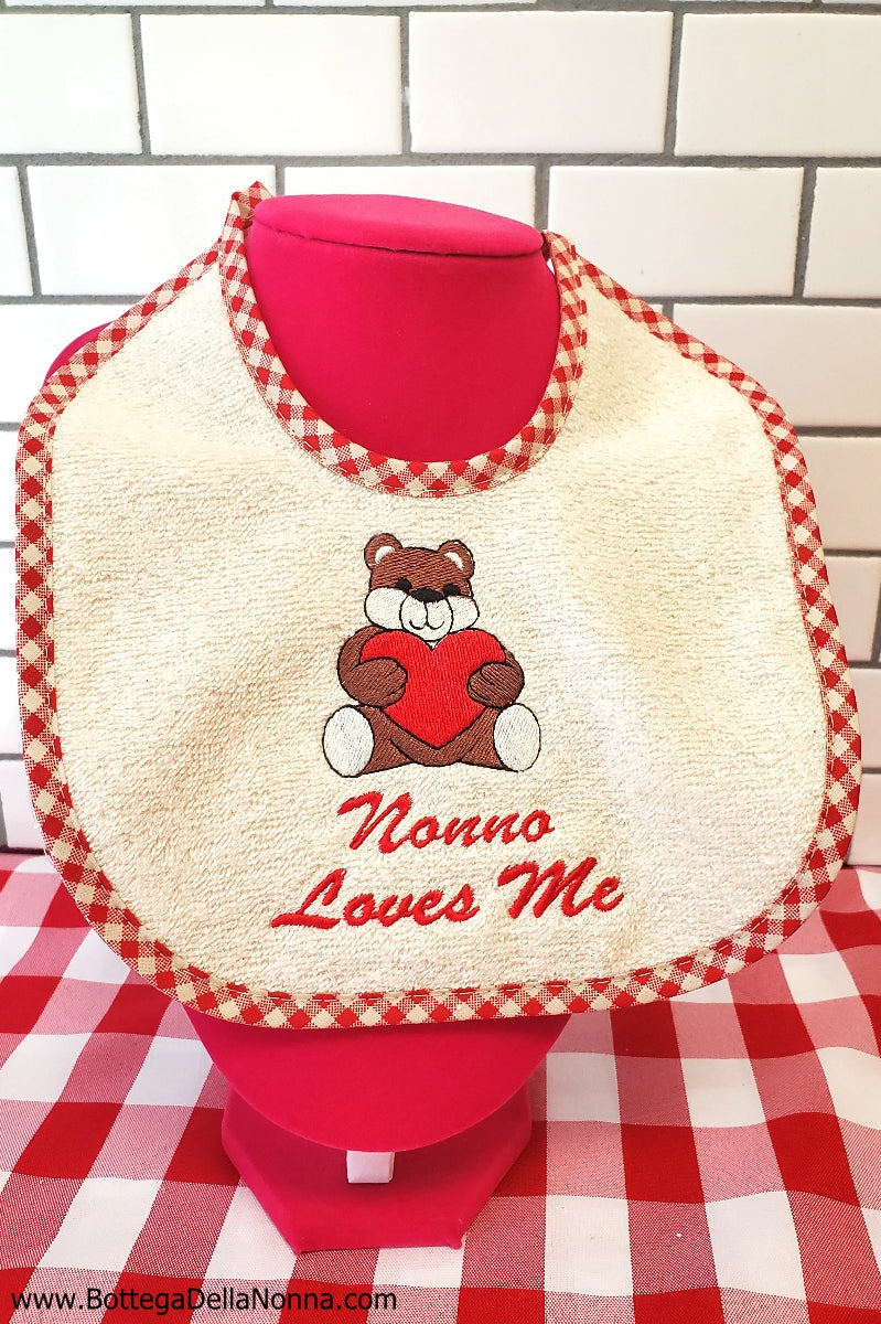 Nonno Loves Me - Bib - Newborn
