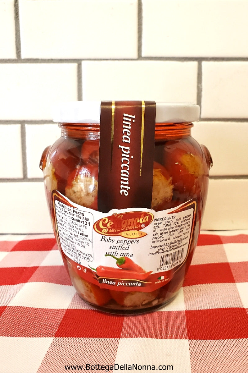 Baby Peppers Stuffed with Tuna from Puglia