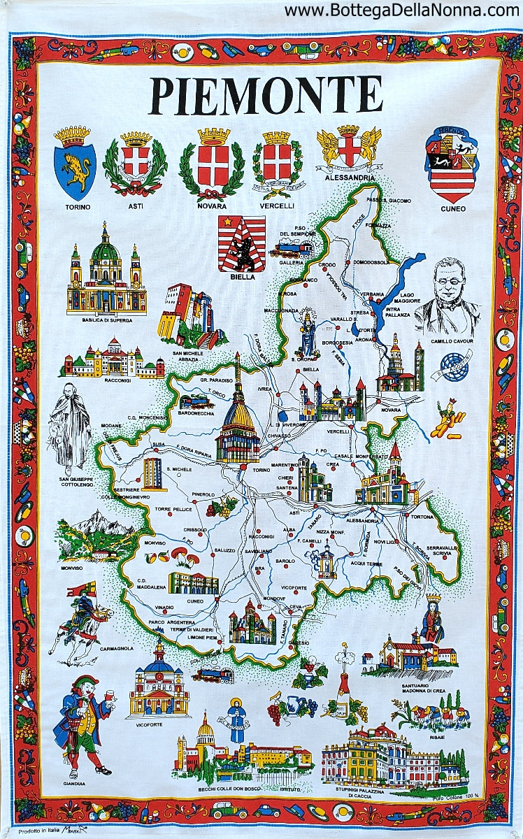 Piemonte - Dish Towel - Made in Italy