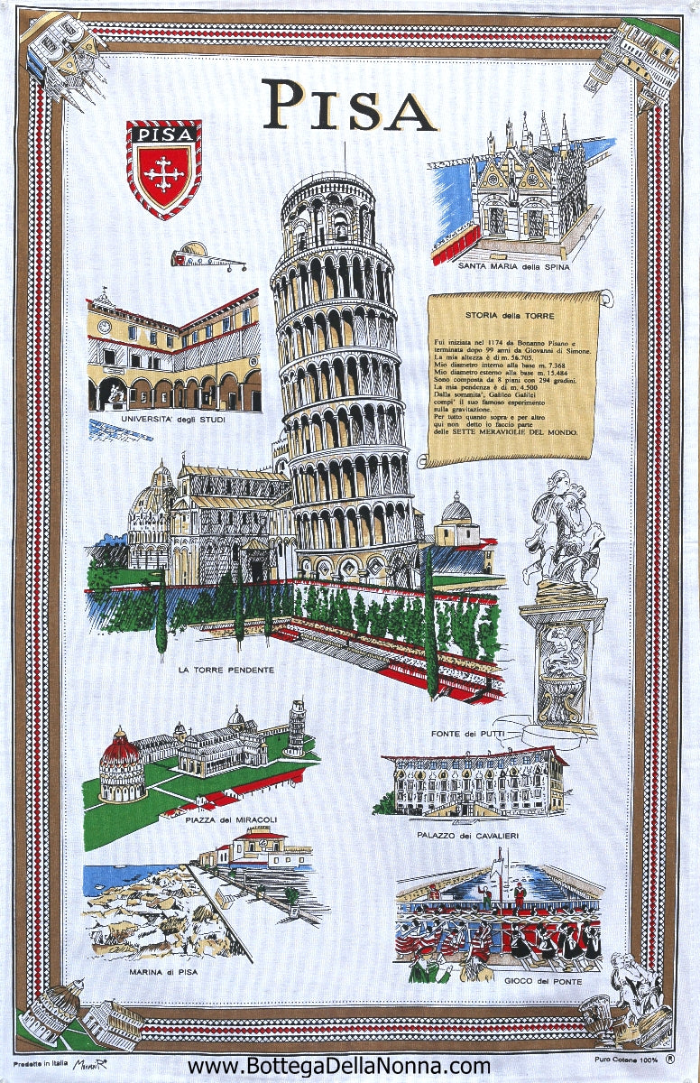 Pisa - Dish Towel - Made in Italy