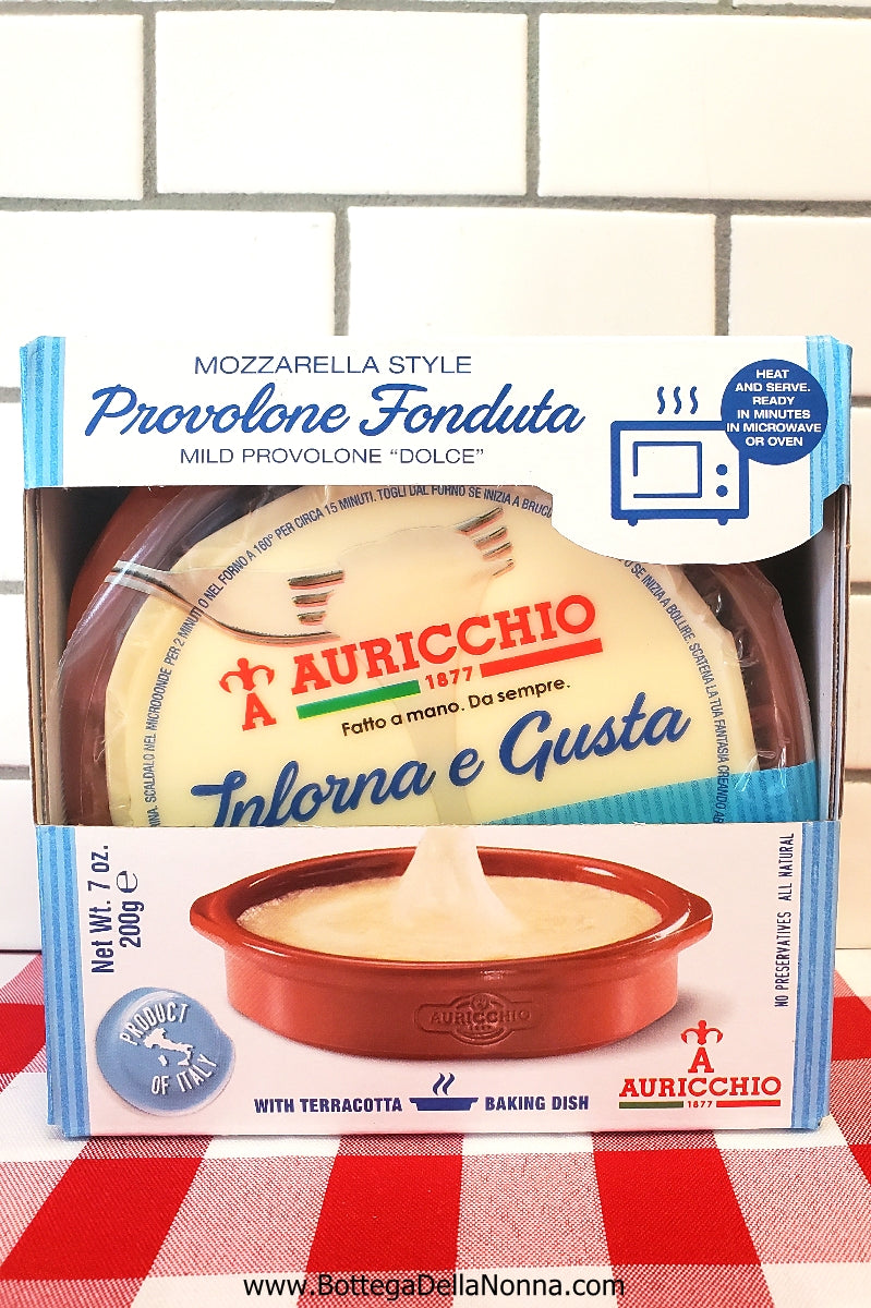 Provolone Fondue in Clay Pot - Auricchio