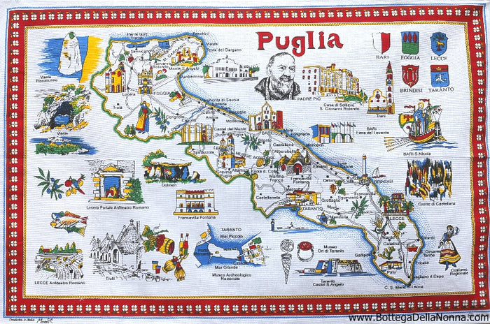 Puglia - Dish Towel - Made in Italy