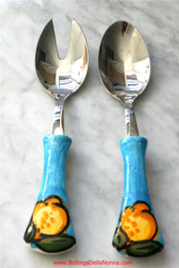 The Positano Salad Spoon and Fork Set