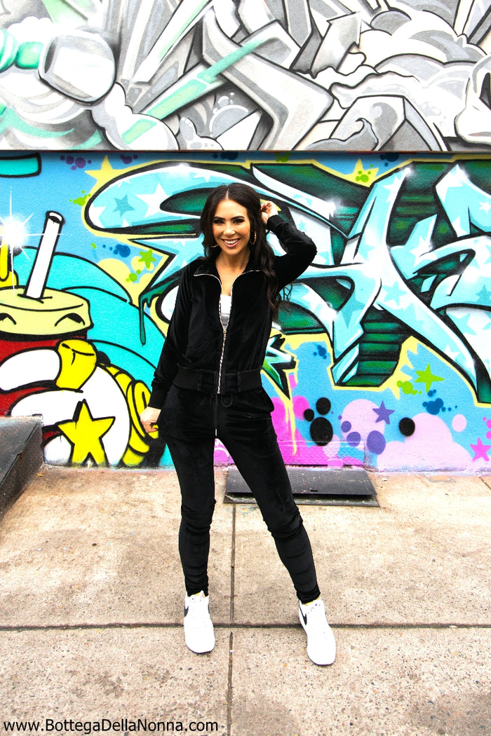 The Saucy Couture Saucy Tracksuit - Bella Black