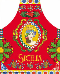 The Sicilia Testa di Mora  Apron - Made in Italy