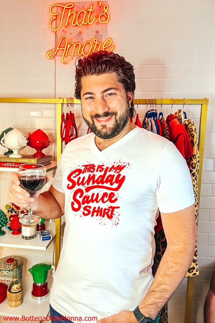 The Sunday Sauce V Neck Tee - Unisex