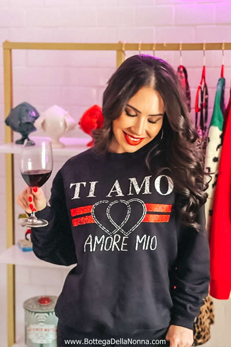 The Distressed Ti Amo Crewneck
